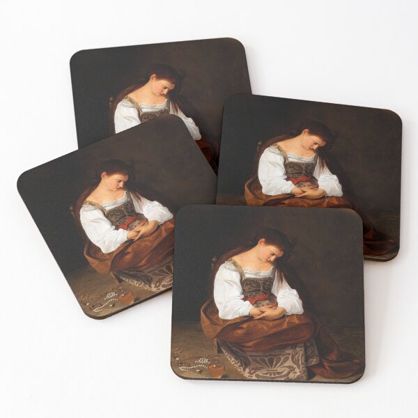 Item preview, Caravaggio Penitent Magdalene Baroque Religious Painting Fine Art designed and sold by TheSoulOfArt.
