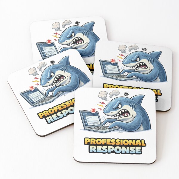 Item preview, Professional Response Funny Angry Email Shark Meme designed and sold by the-dovlat.