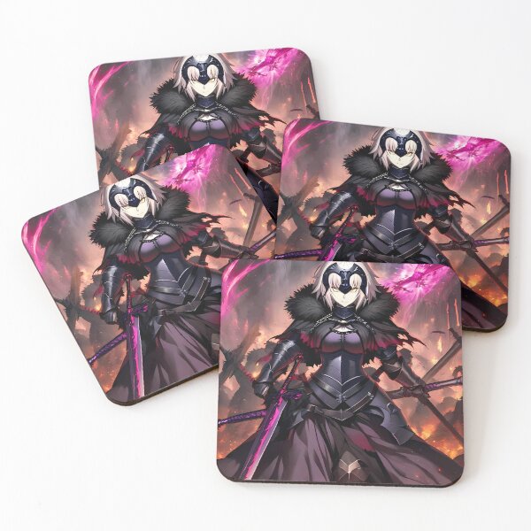 Item preview, Burning Jeanne D Arc Alter Fate Grand Order Anime Girl Dark Flame Strength designed and sold by 108Recordings.