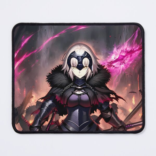 Item preview, Burning Jeanne D Arc Alter Fate Grand Order Anime Girl Dark Flame Strength designed and sold by 108Recordings.