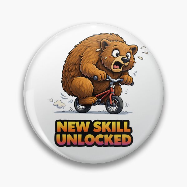 Item preview, New Skill Unlocked Funny Bear Achievement Meme designed and sold by the-dovlat.