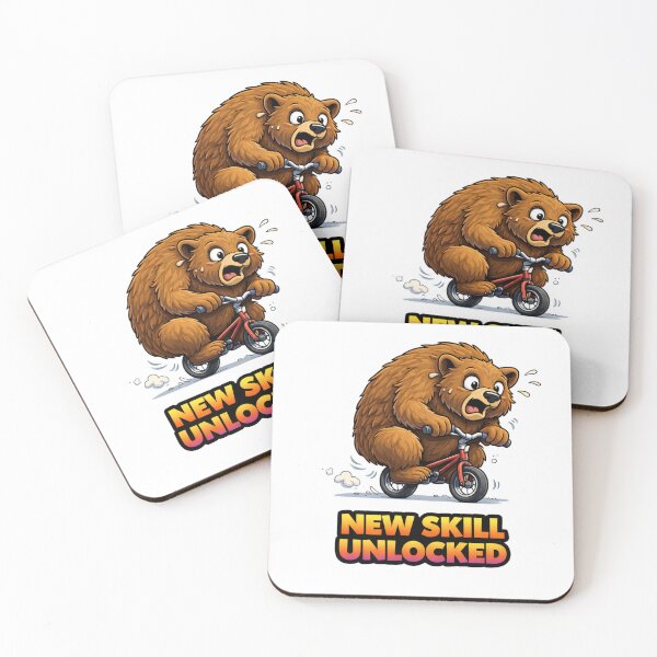 Item preview, New Skill Unlocked Funny Bear Achievement Meme designed and sold by the-dovlat.
