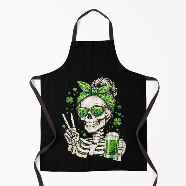 Item preview, Skull Sunglass Messy Bun Irish Funny St Patrick's Day Women designed and sold by MatherFisher.