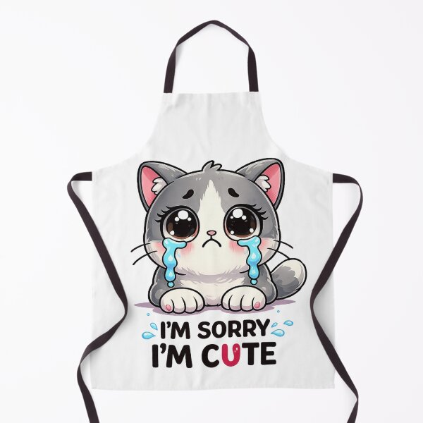 Item preview, Cute Crying Cat Apology Funny Shirt designed and sold by PawTheory.