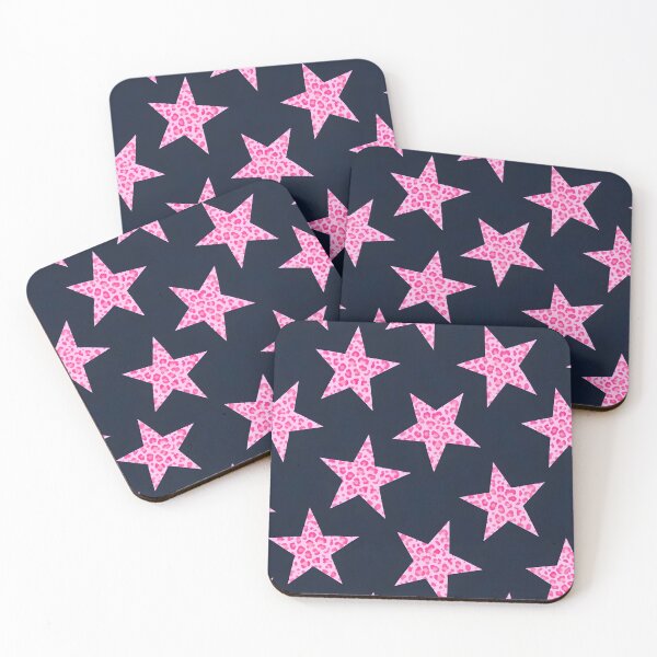 Item preview, Navy pink cheetah stars designed and sold by chloj3.