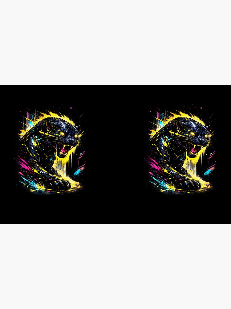 “Cyberpunk Panther Neon Streetwear Graphic T-Shirt” Coffee Mug for Sale