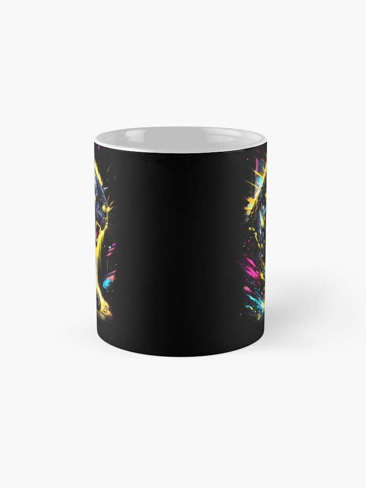 “Cyberpunk Panther Neon Streetwear Graphic T-Shirt” Coffee Mug for Sale