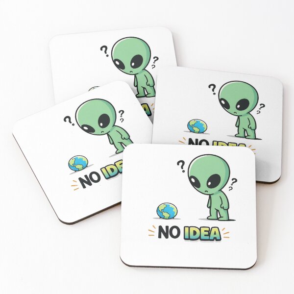 Item preview, No Idea Funny Alien Confused Earth Meme designed and sold by the-dovlat.