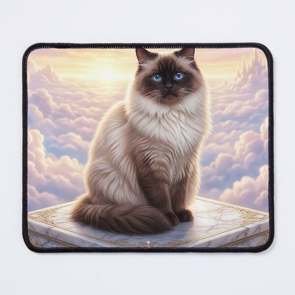 Item preview, Himalayan Cat on a Floating Marble Platform Above the Clouds designed and sold by Jaani-T.