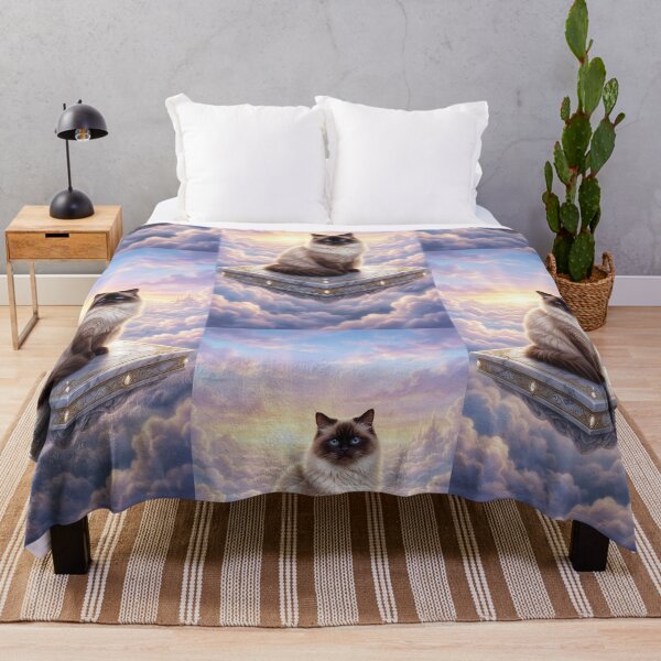 Item preview, Himalayan Cat on a Floating Marble Platform Above the Clouds designed and sold by Jaani-T.