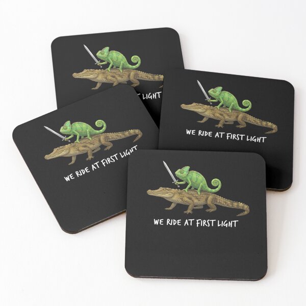 Item preview, We Ride at First Light Funny Chameleon Crocodile Animal Lover designed and sold by TerryConnells.