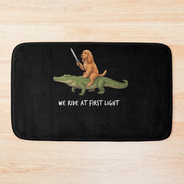 Item preview, We Ride at First Light Funny Cocker Spaniel Crocodile Dog Lover designed and sold by TerryConnells.