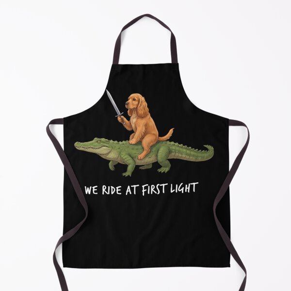 Item preview, We Ride at First Light Funny Cocker Spaniel Crocodile Dog Lover designed and sold by TerryConnells.