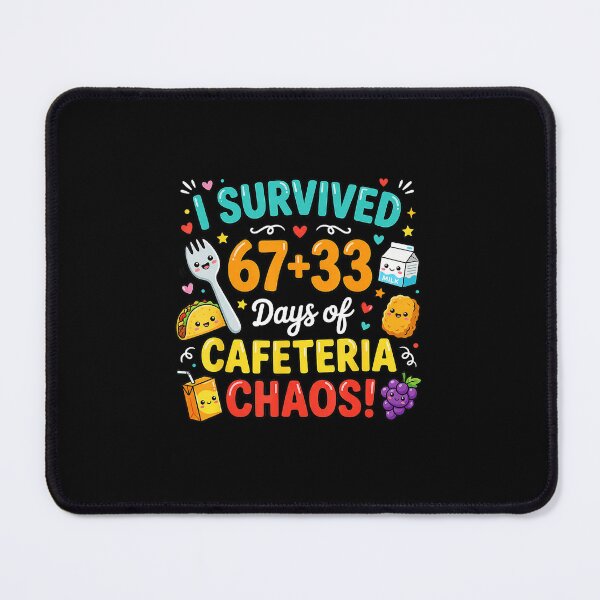 Item preview, I Survived 100 Days of School Cafeteria Chaos Funny designed and sold by gladysenglish.