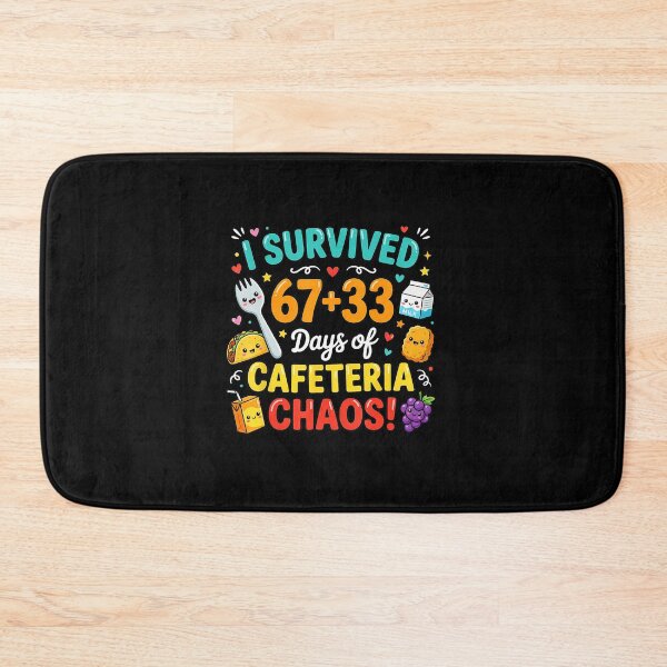 Item preview, I Survived 100 Days of School Cafeteria Chaos Funny  designed and sold by gladysenglish.