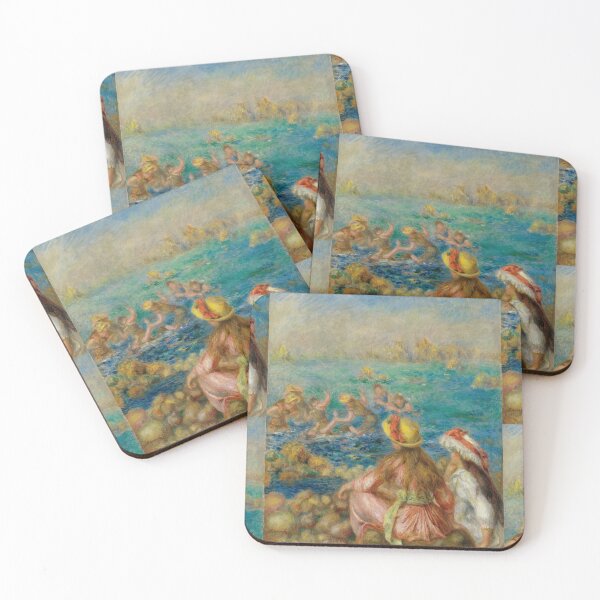Item preview, Baigneuses by Pierre-Auguste Renoir: Impressionist Seaside Fine Art Poster designed and sold by artofuniverse.