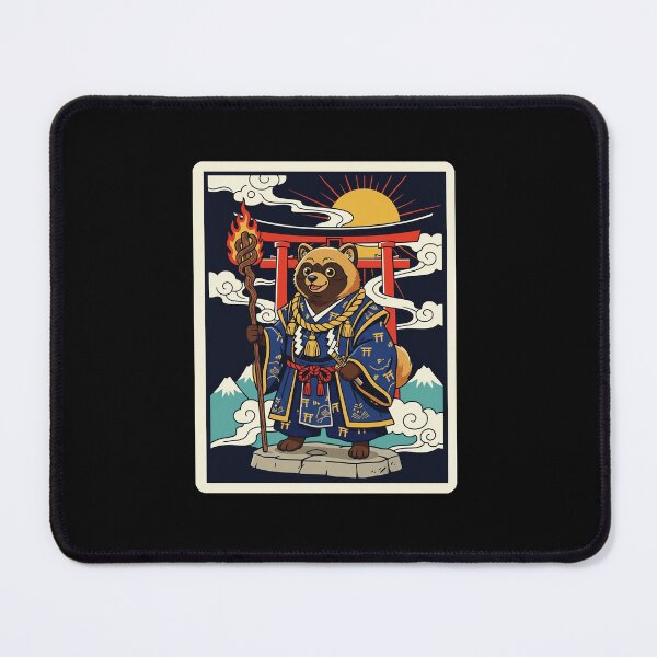 Item preview, Tanuki Samurai Japanese Style Warrior Illustration designed and sold by JordynLadukeg65.