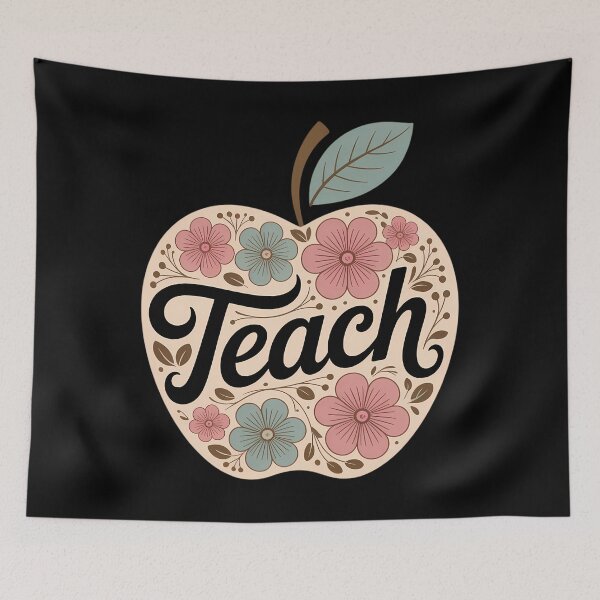 Item preview, Cute Teacher With AppleTeacher Kids Back To School designed and sold by HellD3vil-Art.