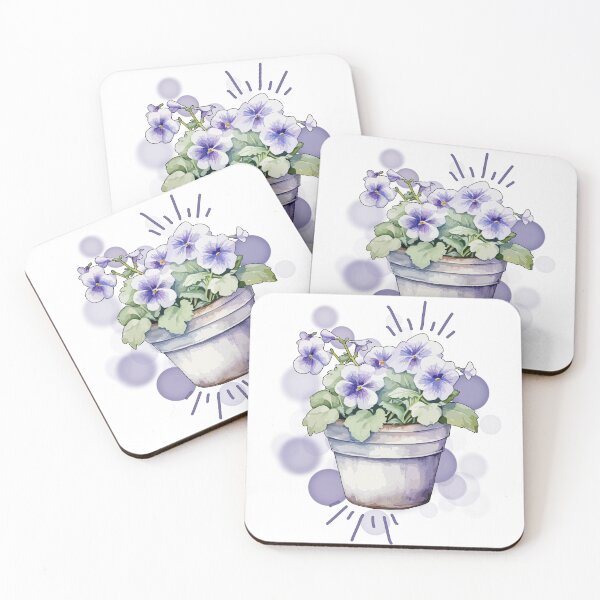 Item preview, Blue Flowers in a Pot - Flowers Illustration designed and sold by iamKRUK.