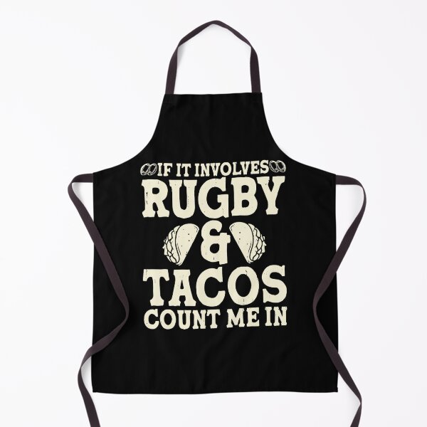 Item preview, If It Involves Rugby and Tacos Funny Food Sports designed and sold by GabrieSketcham.