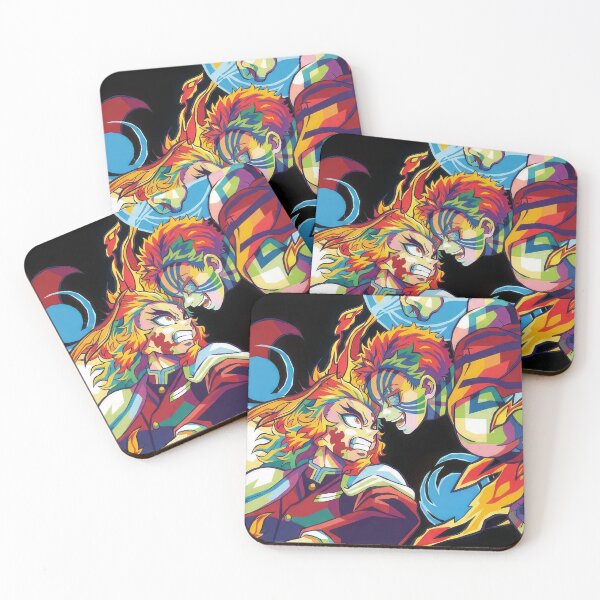 Item preview, Rengoku x Akaza Demon Slayer Pop Art designed and sold by sandrahofer-art.