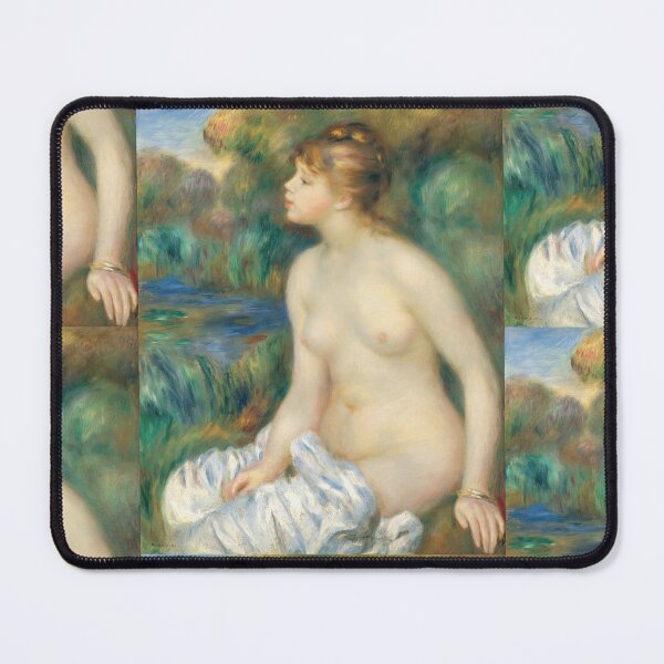 Item preview, Bather by Pierre-Auguste Renoir: Romantic Impressionist Nude Wall Art Print designed and sold by artofuniverse.