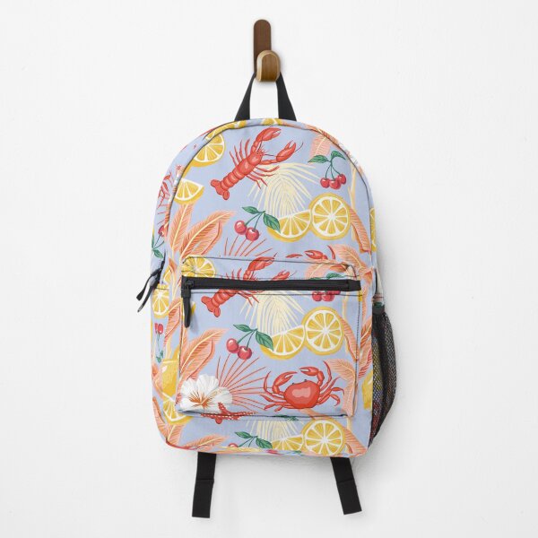 Item preview, Lobster, crab, lemon, palm pattern. designed and sold by anyuka.