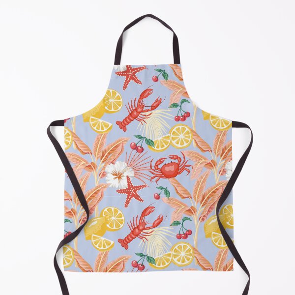 Item preview, Lobster, crab, lemon, palm pattern. designed and sold by anyuka.