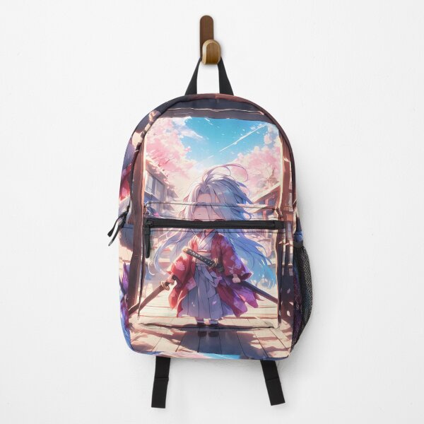 Item preview, Shiro No Game No Life Chibi Samurai In Sakura Sunset designed and sold by TanglenRabbit.