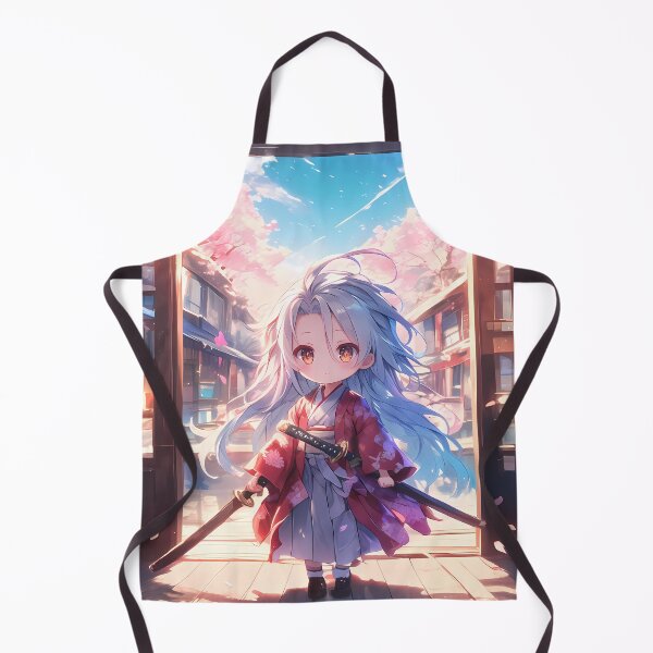 Item preview, Shiro No Game No Life Chibi Samurai In Sakura Sunset designed and sold by TanglenRabbit.