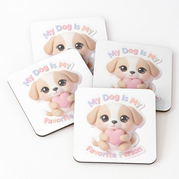 Item preview, My Dog Is My Favorite Person Cute Puppy Lover Design designed and sold by Kavya Art.
