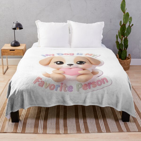 Item preview, My Dog Is My Favorite Person Cute Puppy Lover Design designed and sold by Kavya Art.