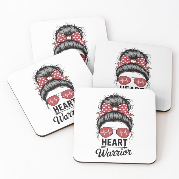 Item preview, Heart Warrior Messy Bun Go Red - Heart Disease Awareness designed and sold by FaithAbbott.
