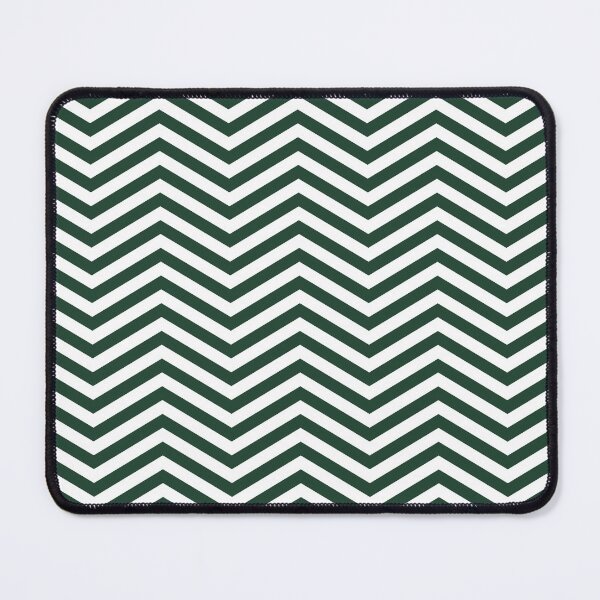 Item preview, White And Forest Green Chevron Zigzag Pattern designed and sold by pattern-archive.