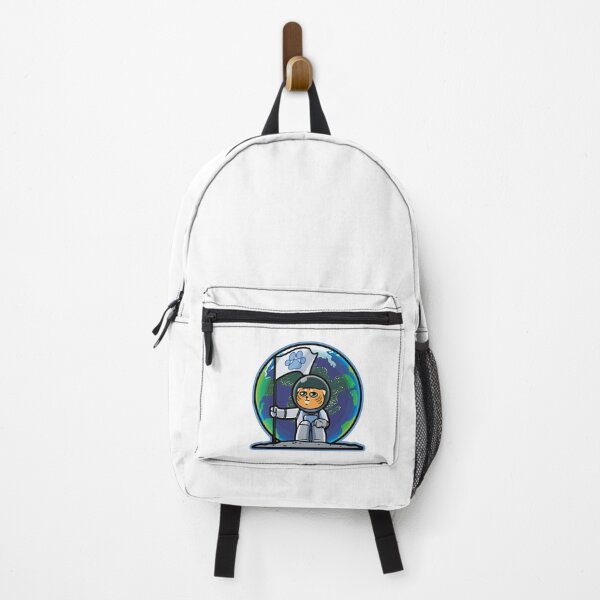 Item preview, Cat Astronaut Landing on Moon with Paw Flag designed and sold by nouelnb.