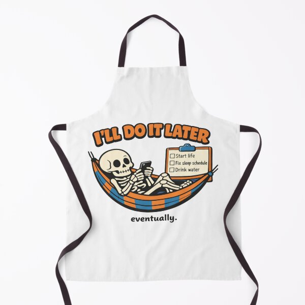 Item preview, Procrastination Skeleton in Hammock – Funny “I’ll Do It Later” Design for Relatable Humor Lovers designed and sold by Bright Nest Studio.