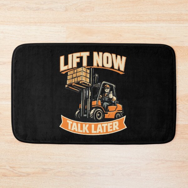 Item preview, Lift Now Talk Later Forklift Vintage Tee designed and sold by RetroNibylander.