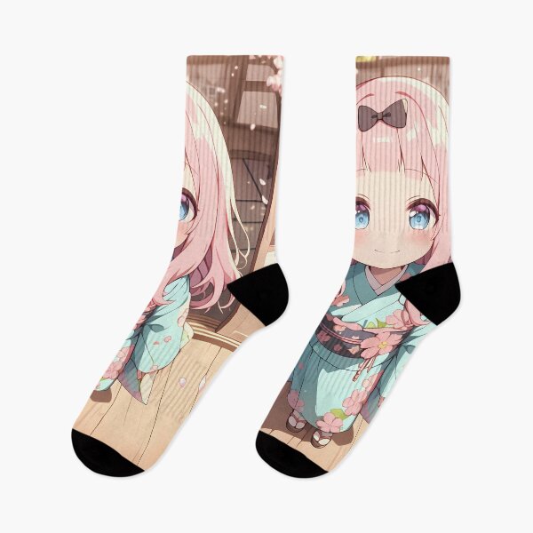 Item preview, Chika Fujiwara Kaguya Sama Pastel Kimono Under Cherry Blossoms designed and sold by TanglenRabbit.