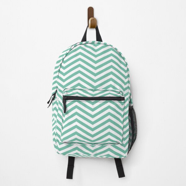 Item preview, White And Pastel Green Chevron Zigzag Pattern designed and sold by pattern-archive.
