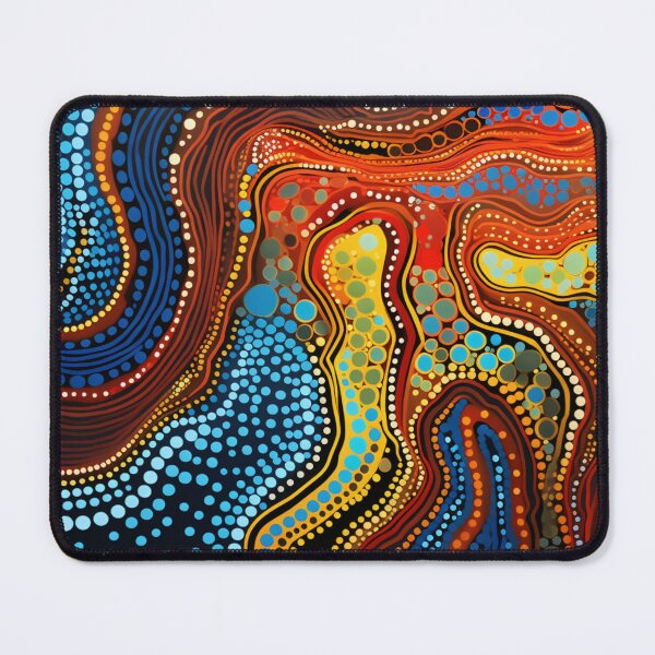 Item preview, Aboriginal Inspired Dot Art - Deep Sea Paths designed and sold by GrinGalore.