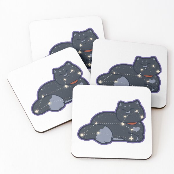 Item preview, Sleeping Constellation Cat Galaxy Star Chart designed and sold by nouelnb.