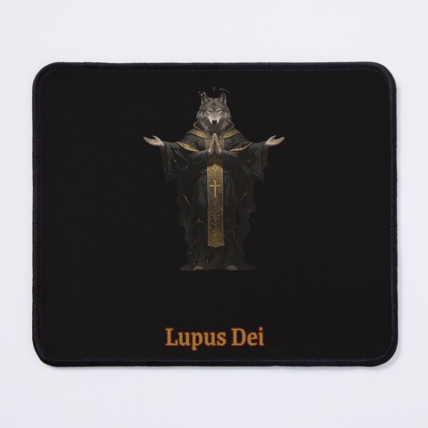 Item preview, Lupus Dei — Wolf of God Dark Sacred Art designed and sold by GeoWhimsy Studio.