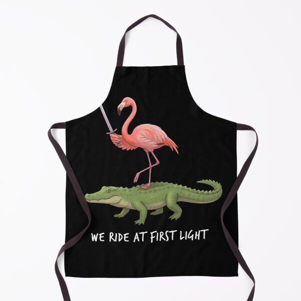 Artikelvorschau, Wir reiten im Morgengrauen – Lustiger Flamingo-Krokodil-Tierliebhaber entworfen und verkauft von TerryConnells.