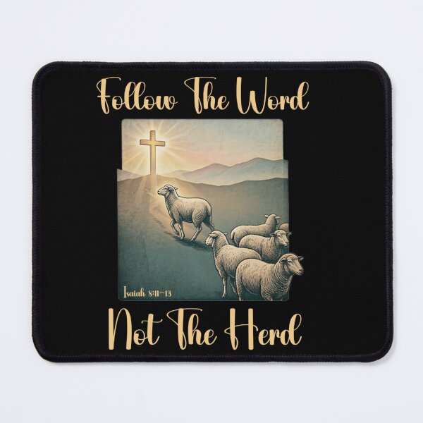 Item preview, Inspirational Christian Bible Verse Isaiah 8 Follow The Word Not The Herd Faith designed and sold by YubitaLeLe.