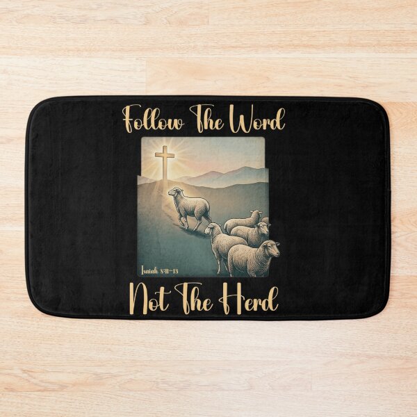 Item preview, Inspirational Christian Bible Verse Isaiah 8 Follow The Word Not The Herd Faith designed and sold by YubitaLeLe.