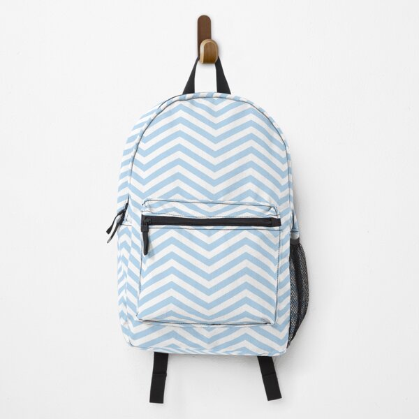 Item preview, White And Ice Blue Chevron Zigzag Pattern designed and sold by pattern-archive.