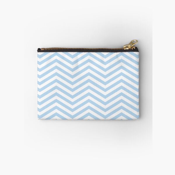 Item preview, White And Ice Blue Chevron Zigzag Pattern designed and sold by pattern-archive.