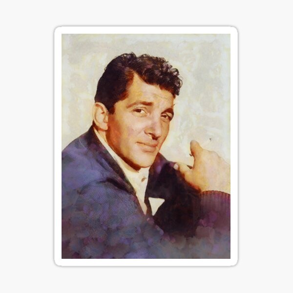 Dean Martin, Vintage Hollywood Star Sticker