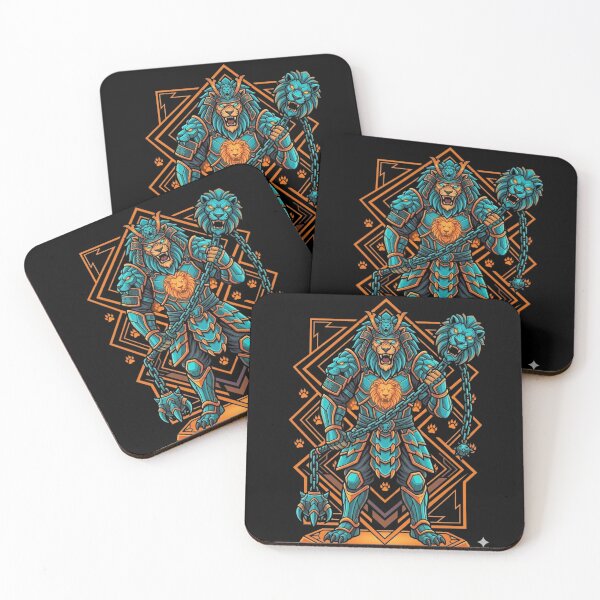 Item preview, Primal Lion-Shogun: Cyan Forge Guardian designed and sold by Artful Expression .