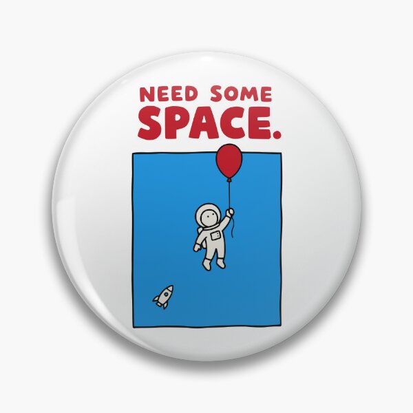 Item preview, Need Some Space Funny Astronaut Balloon Space Pun  designed and sold by MotionBanana Art.